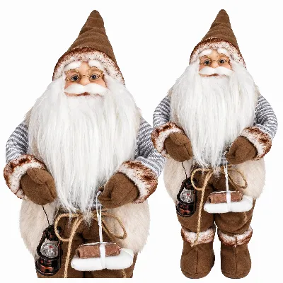 Święty Mikołaj Skandynawski Figurka Świąteczna na Święta Premium 30 cm