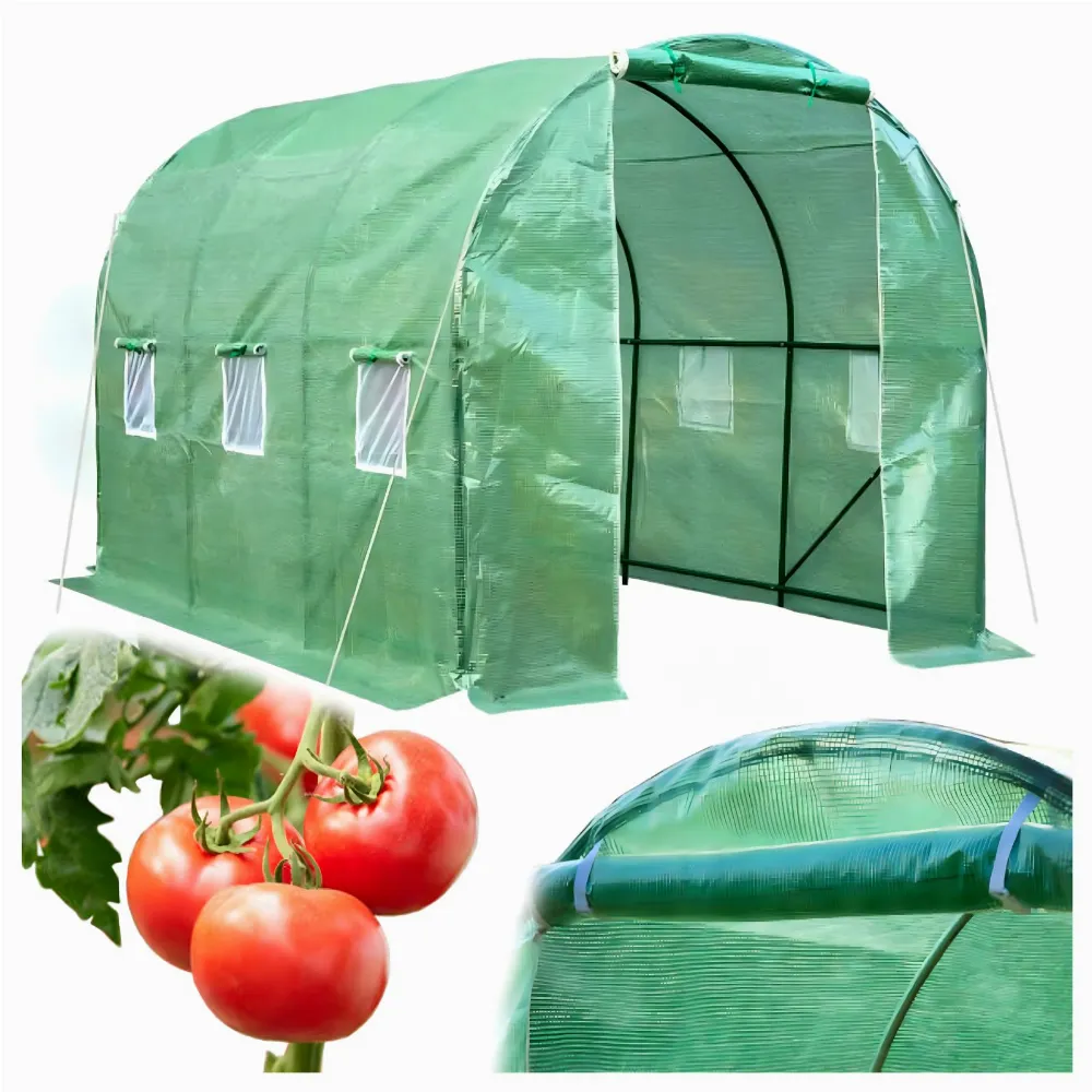 Pokrycie Foliowy Tunel Ogrodowy Szklarnia Namiot Foliak 4x2,5x2m 10m2