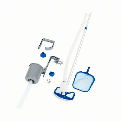 Bestway 58237 Zestaw Czyszczący Deluxe do Basenów Odkurzacz Basenowy 3w1