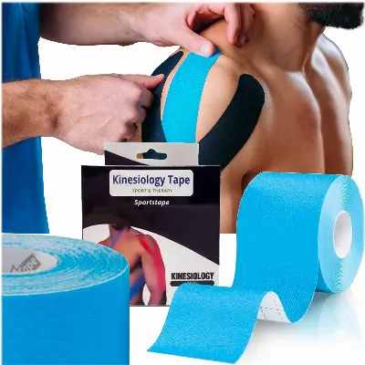 Plastry Tape Tejpy Kinesio Taping Tejp Taśma Kinesio Sport Pro 5Mx5CM