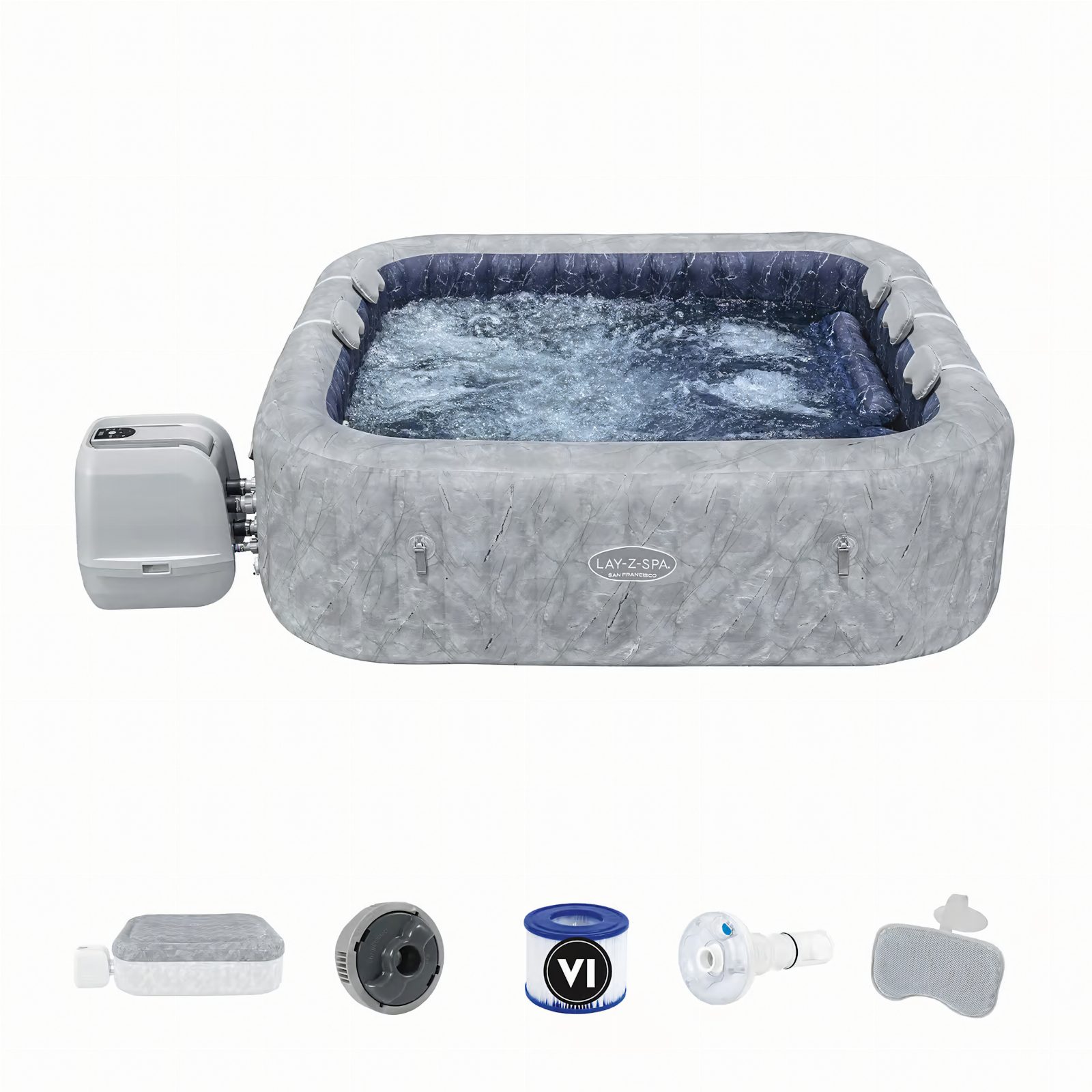 Bestway 6001Q Dmuchane SPA Ogrodowe Basen Spa San Francisco 230x230x71 cm 