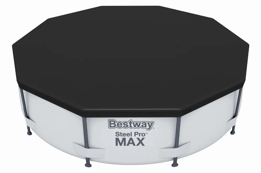 Bestway 58036 Plandeka Pokrywa Ochronna na Basen PVC Ø 305cm Czarna 