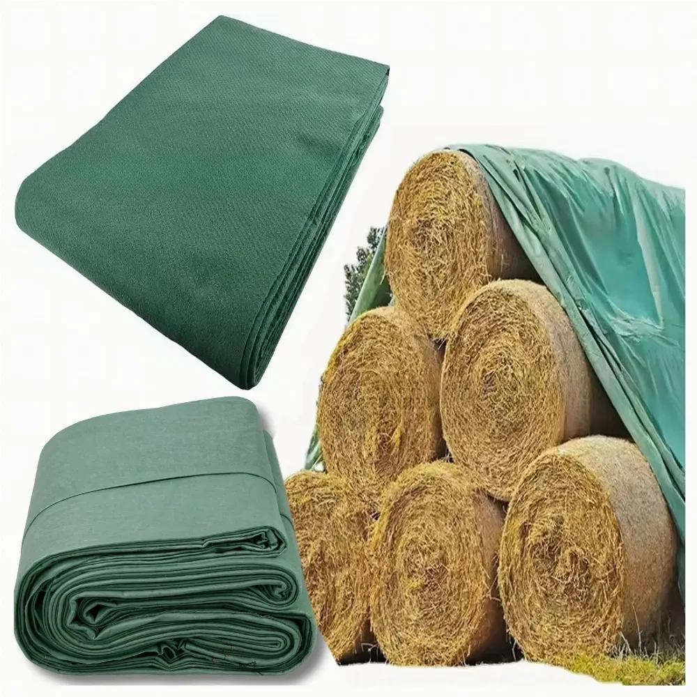 Fliz Ochronny Włóknina do Okrywania Stogów Słomy Siana 9,8x12,5m Mocny 140g