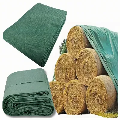 Fliz Ochronny Włóknina do Okrywania Stogów Słomy Siana 9,8x12,5m Mocny 140g