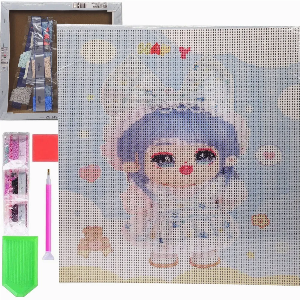 HAFT DIAMENTOWY 30x30 DIAMOND PAINTING MOZAIKA DIAMENTOWA ANIME OBRAZ