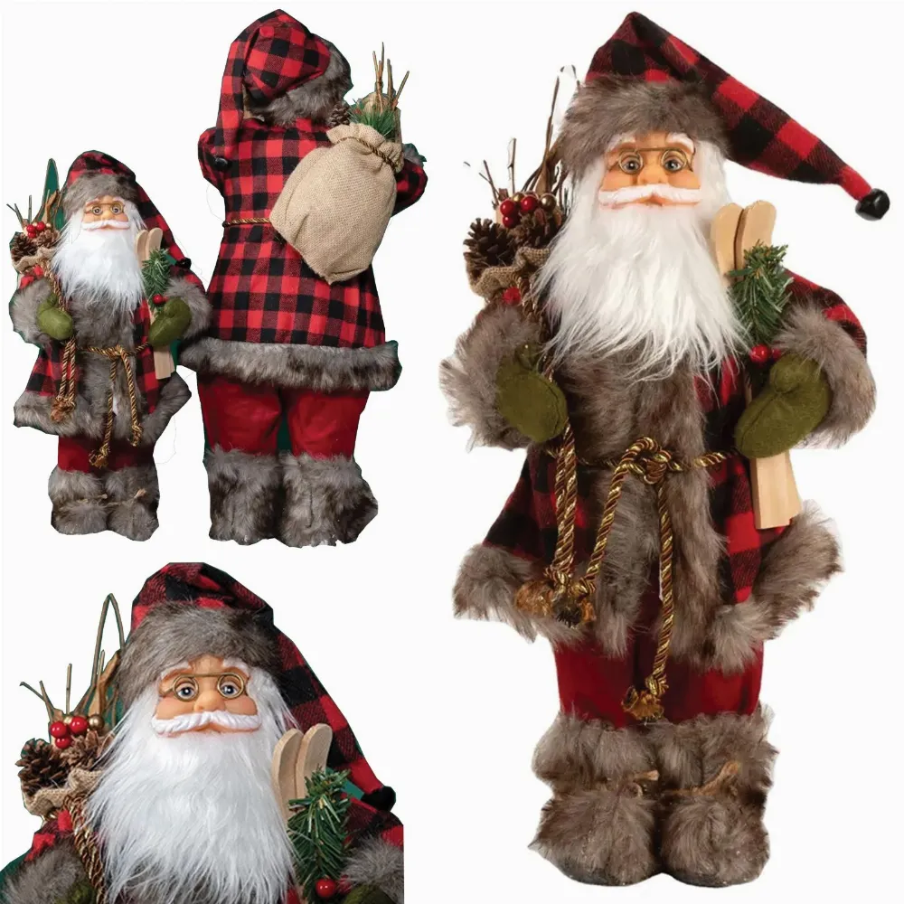 Święty Mikołaja Skandynawski Figurka Świąteczna Prezent na Święta 30 cm