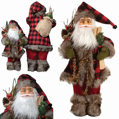 Święty Mikołaja Skandynawski Figurka Świąteczna Prezent na Święta 30 cm