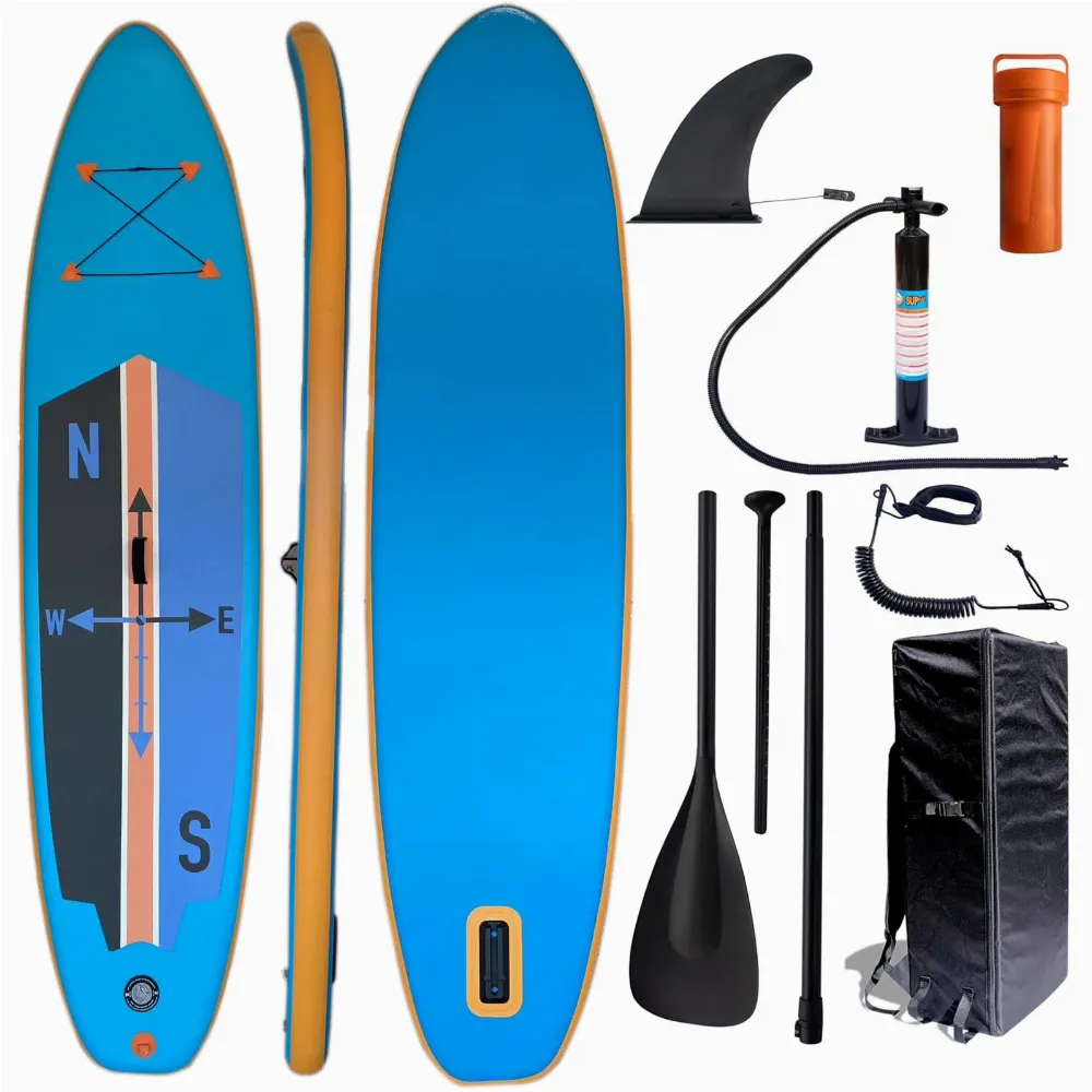 DESKA SUP 320 CM DMUCHANA DO PŁYWANIA WYTRZYMAŁA POMPOWANA ZESTAW + WIOSŁO