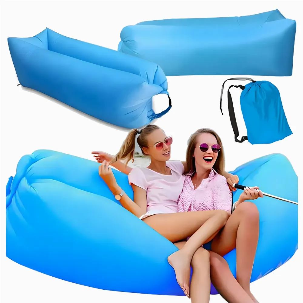 Nadmuchiwana Sofa Rozkładana na Plaże Materac Leżak Lazy Bag Torba 200x70cm
