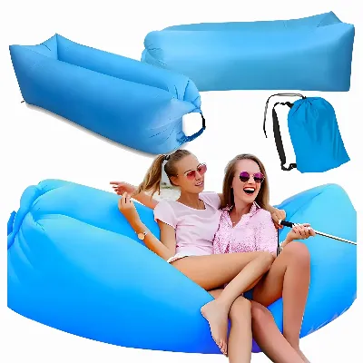 Nadmuchiwana Sofa Rozkładana na Plaże Materac Leżak Lazy Bag Torba 200x70cm