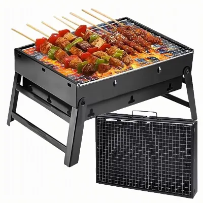 PALETA 288szt. GRILL OGRODOWO TURYSTYCZNY SKŁADANY PRZENOŚNY WALIZKA KEMPING WĘGLOWY 