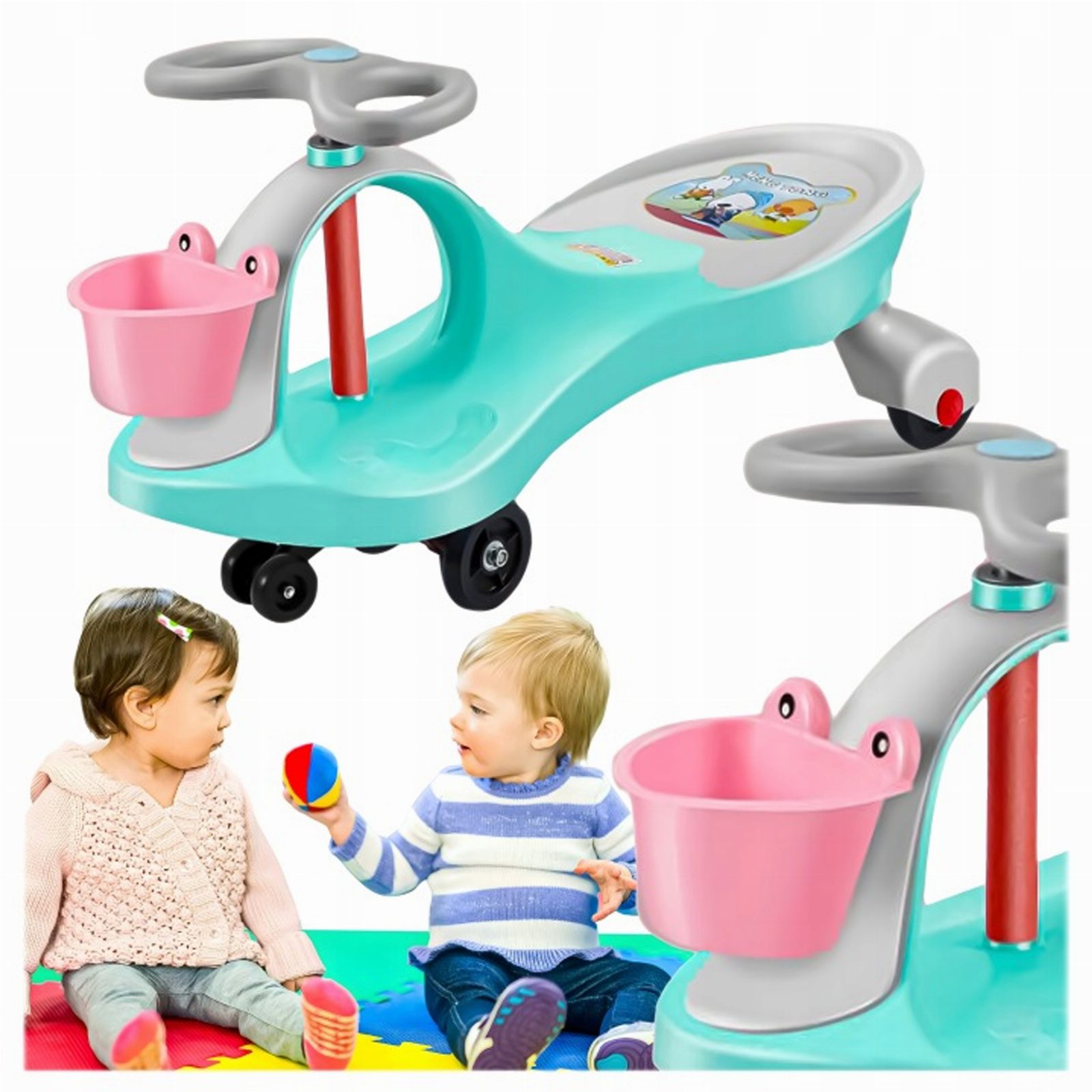 JEŹDZIK PCHACZ POJAZD GRAWITACYJNY DLA DZIECI BALANSOWY SWING CAR