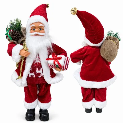 Święty Mikołaj Skandynawski Figurka Świąteczna na Święta Premium 60 cm