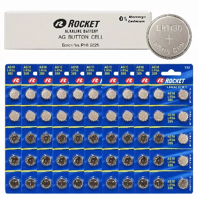 Baterie 20x10 Szt Alkaliczne Rocket AG10 1,5V LR54 Bateria Guzikowa Zestaw 