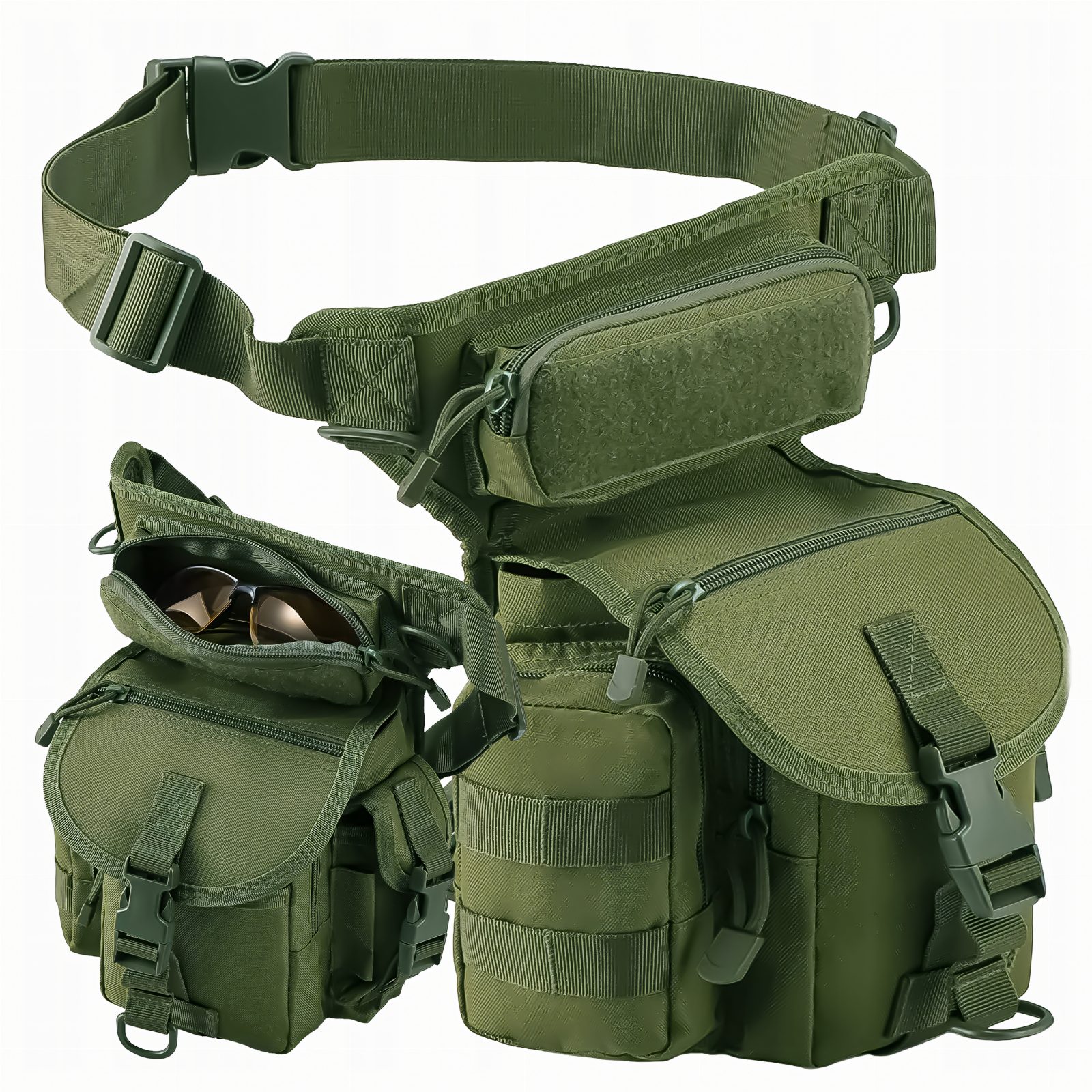 Torba Saszetka Biodrowa na Nogę Wojskowa Taktyczna Pojemna Militarna