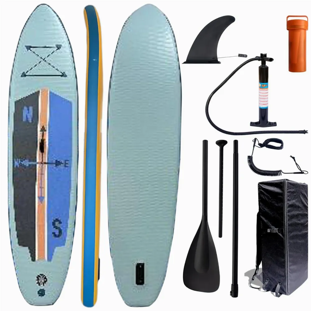 DESKA SUP 320 CM DMUCHANA DO PŁYWANIA WYTRZYMAŁA POMPOWANA ZESTAW + WIOSŁO