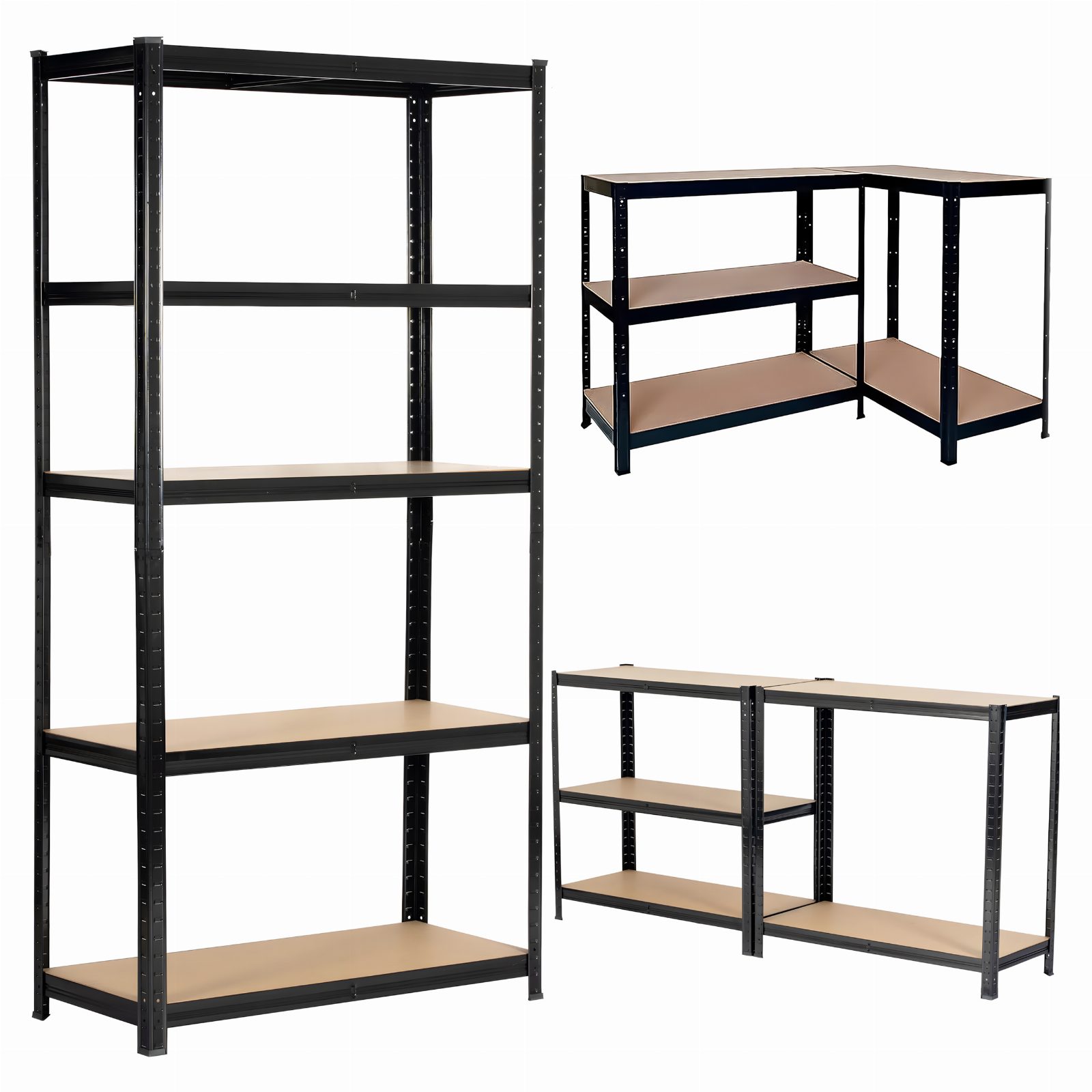 Regał Metalowy Magazynowy Warsztatowy Garażowy 180x90x40 Piwnica 875 kg