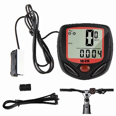Licznik Rowerowy Wodoodporny Prędkościomierz LCD Prędkość Zegar 15 Funkcji