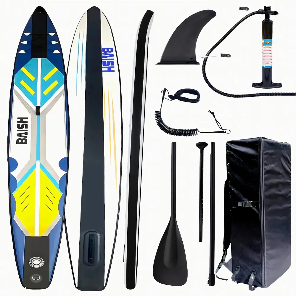 Deska Sup Paddle Board 420 cm Pompowana do Pływania Wytrzymała + Akcesoria