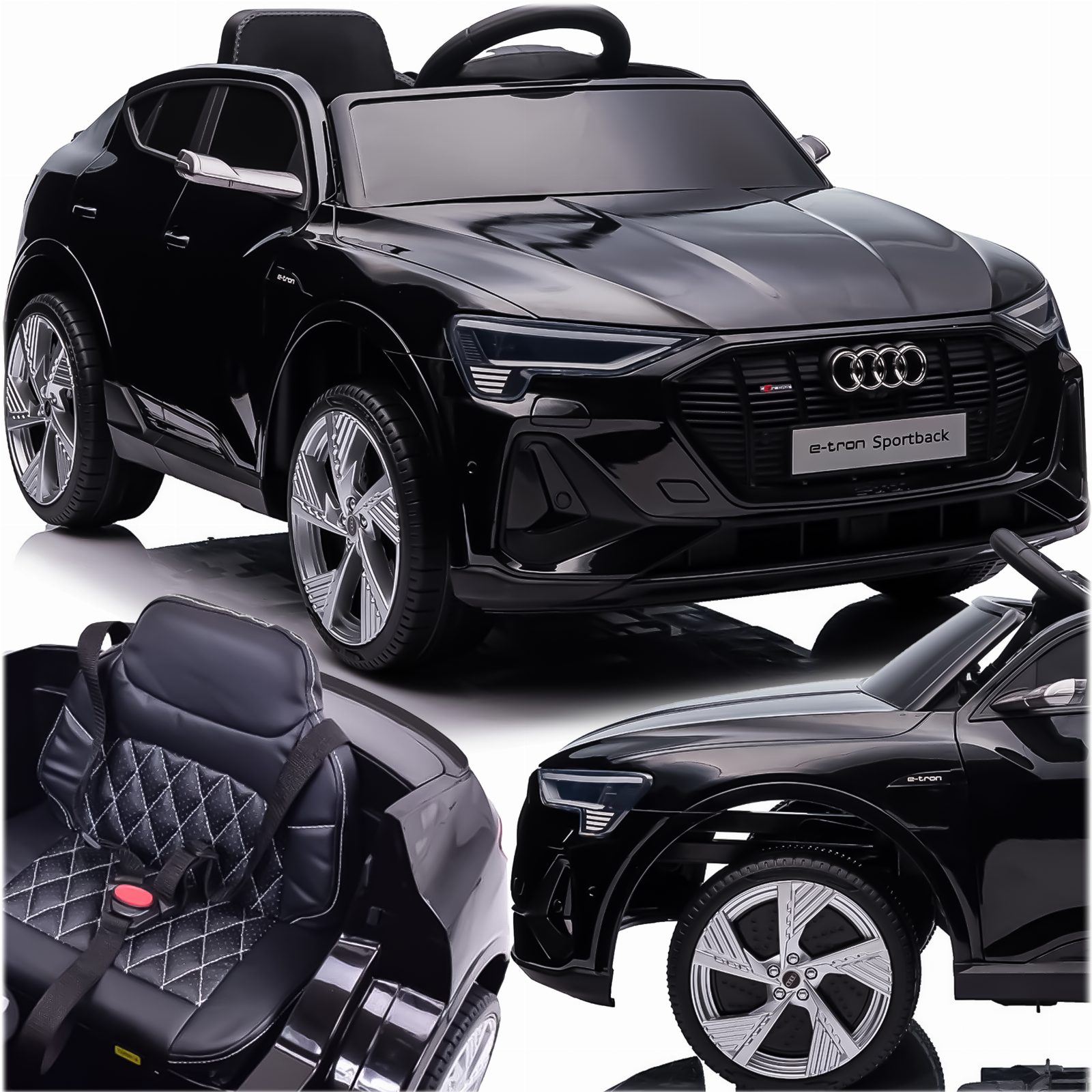 AUTO NA AKUMULATOR AUDI E-TRON SPORTBACK SKÓRA NAJLEPSZA WERSJA 4x4 12V 7Ah