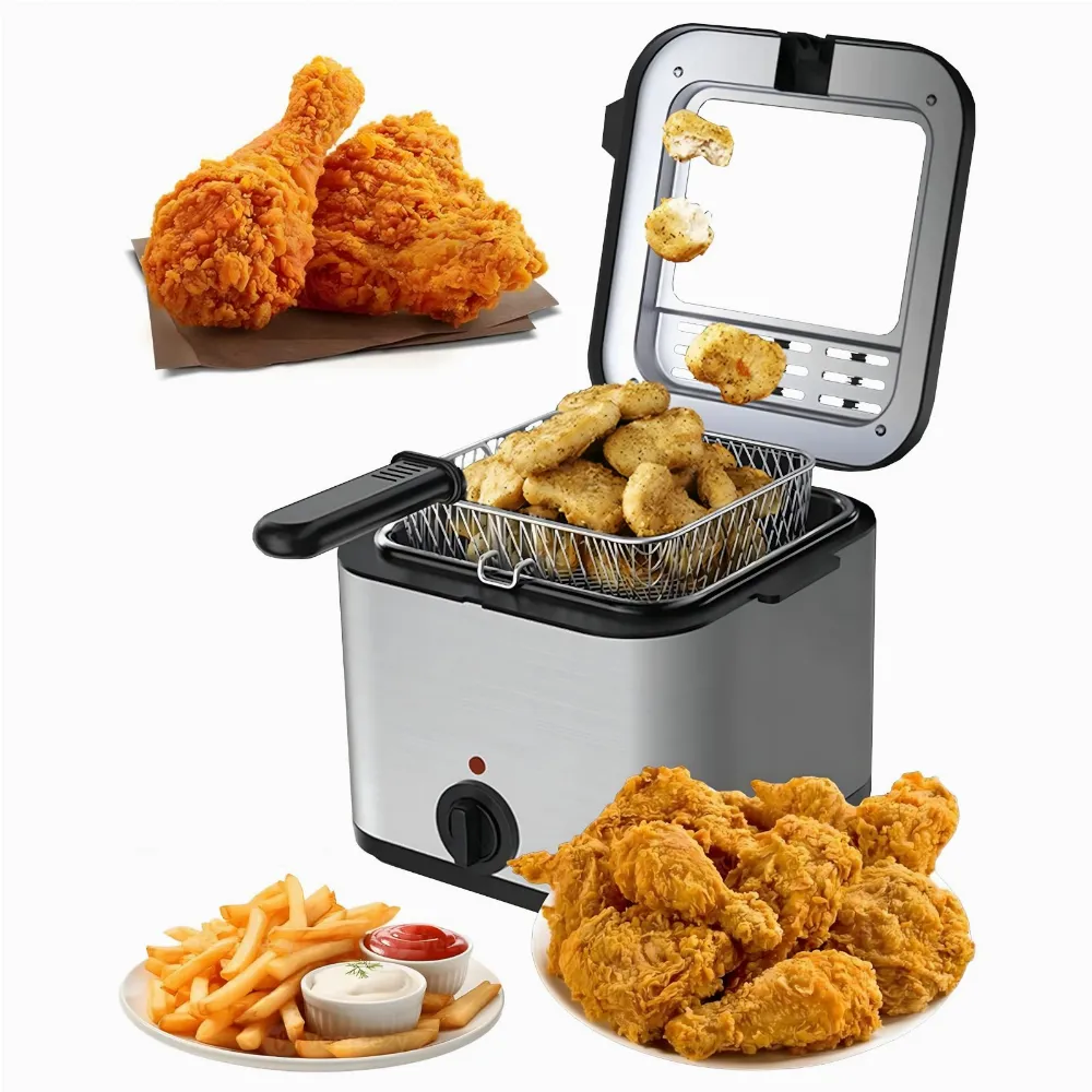 Frytkownica Tradycyjna Deep fryer Olejowa 2,5L do Frytek Ryb Mocna 1000W