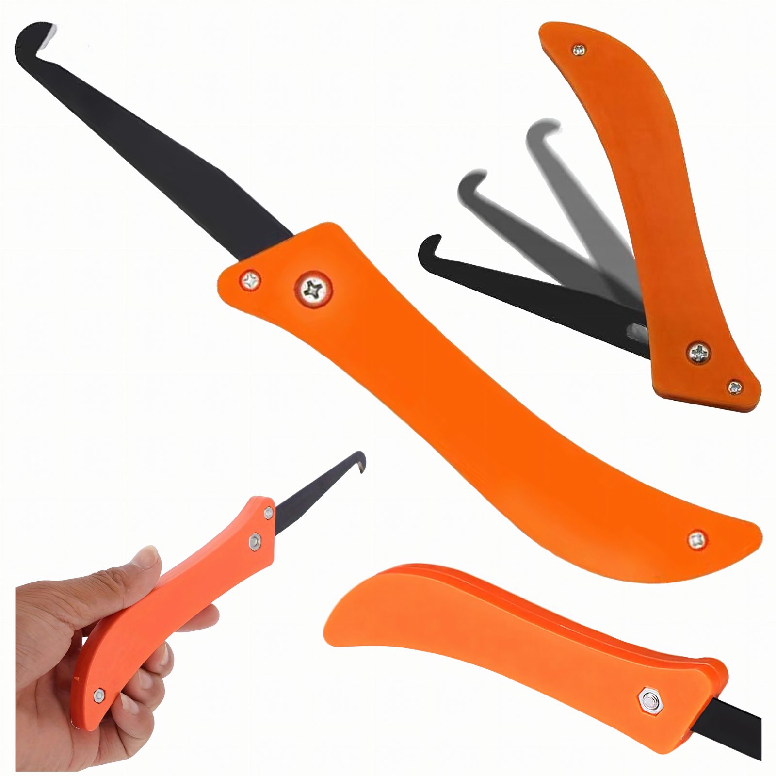 Skrobak Nóż Hakowy do Usuwania Fug Fugi Szczelin Silikonu w Płytkach 21 cm