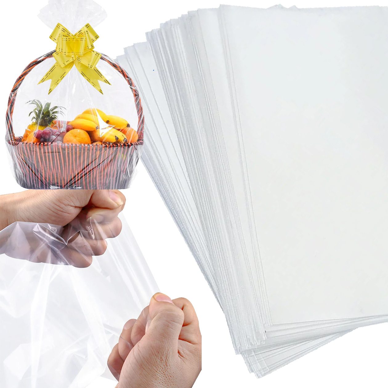 WORECZKI TOREBKI CELOFANOWE CELOFAN FOLIOWE NA PREZENTY OPP 35x45 100 szt 