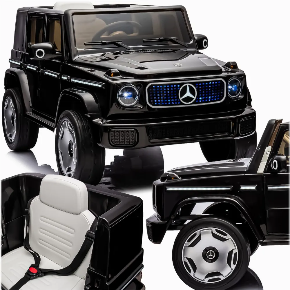 AUTO ELEKTRYCZNE NA AKUMULATOR MERCEDES BENZ EQG DLA DZIECI LED 12V 2x45W