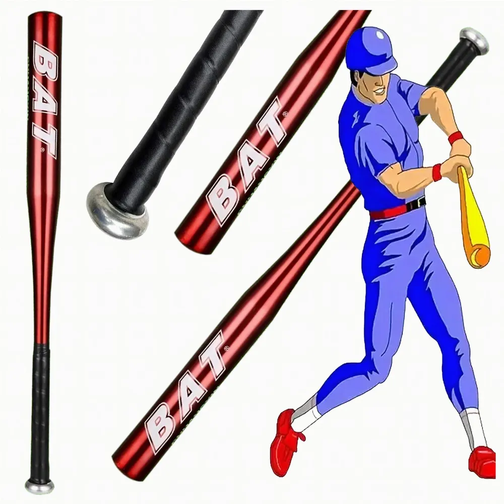 Kij Baseballowy Bejsbolowy Bat Aluminiowy 25" 64cm Treningowy Czerwony