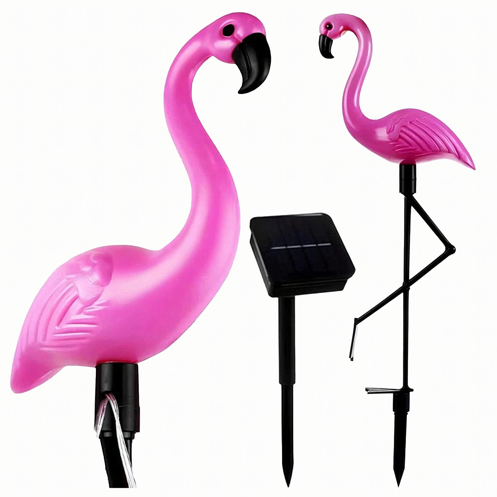 Lampa Lampka Solarna Ogrodowa Ozdobna Ozdoba Flaming Led Dekoracja 53 cm 
