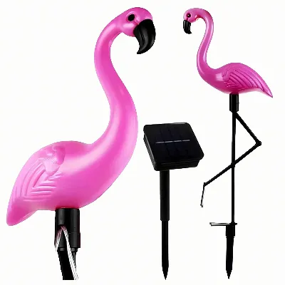 Lampa Lampka Solarna Ogrodowa Ozdobna Ozdoba Flaming Led Dekoracja 53 cm 