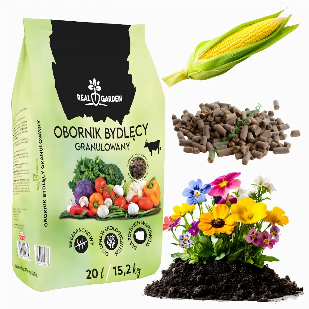 Obornik Bydlęcy Naturalny Granulowany 20l Nawóz organiczny Eko PREMIUM
