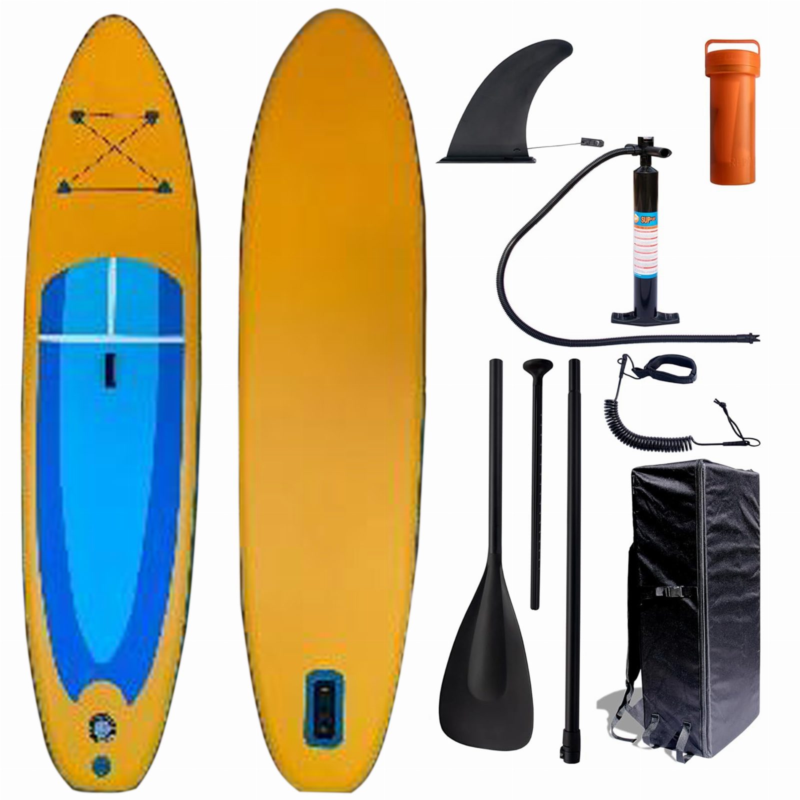 DESKA SUP 320 CM DMUCHANA DO PŁYWANIA WYTRZYMAŁA POMPOWANA ZESTAW + WIOSŁO