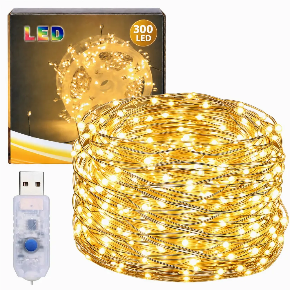 Lampki Choinkowe Druciki 300 LED Diody Dekoracja Świąteczna Światełka 9m 