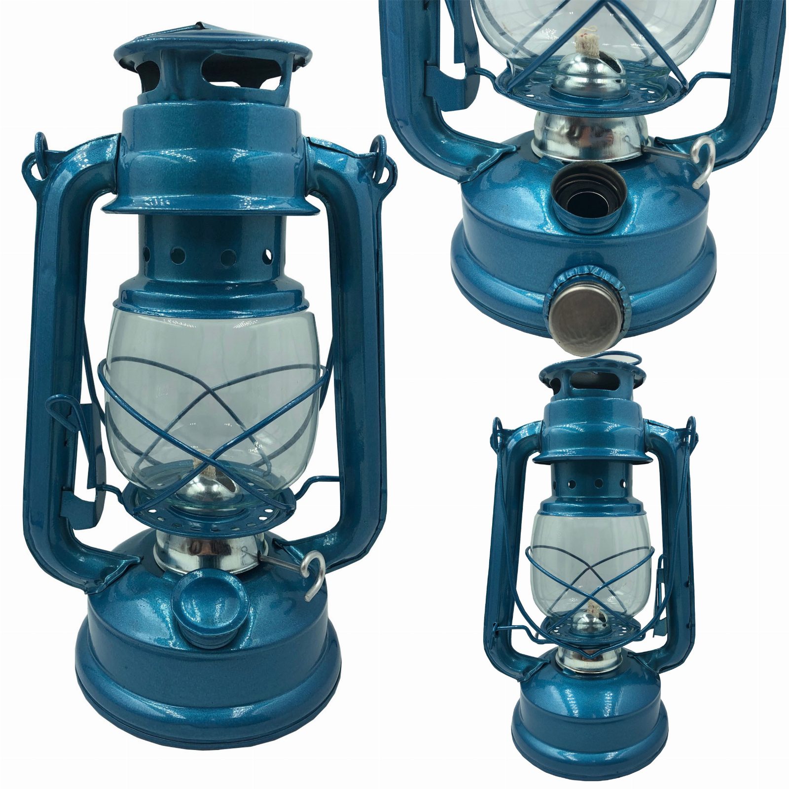 Lampa Naftowa Błękitna 24,5cm