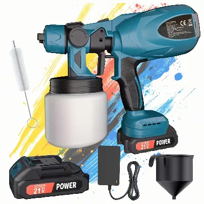 Pistolet Natryskowy Akumulatorowy do Malowania Natryskowego Farb Ścian 800ml