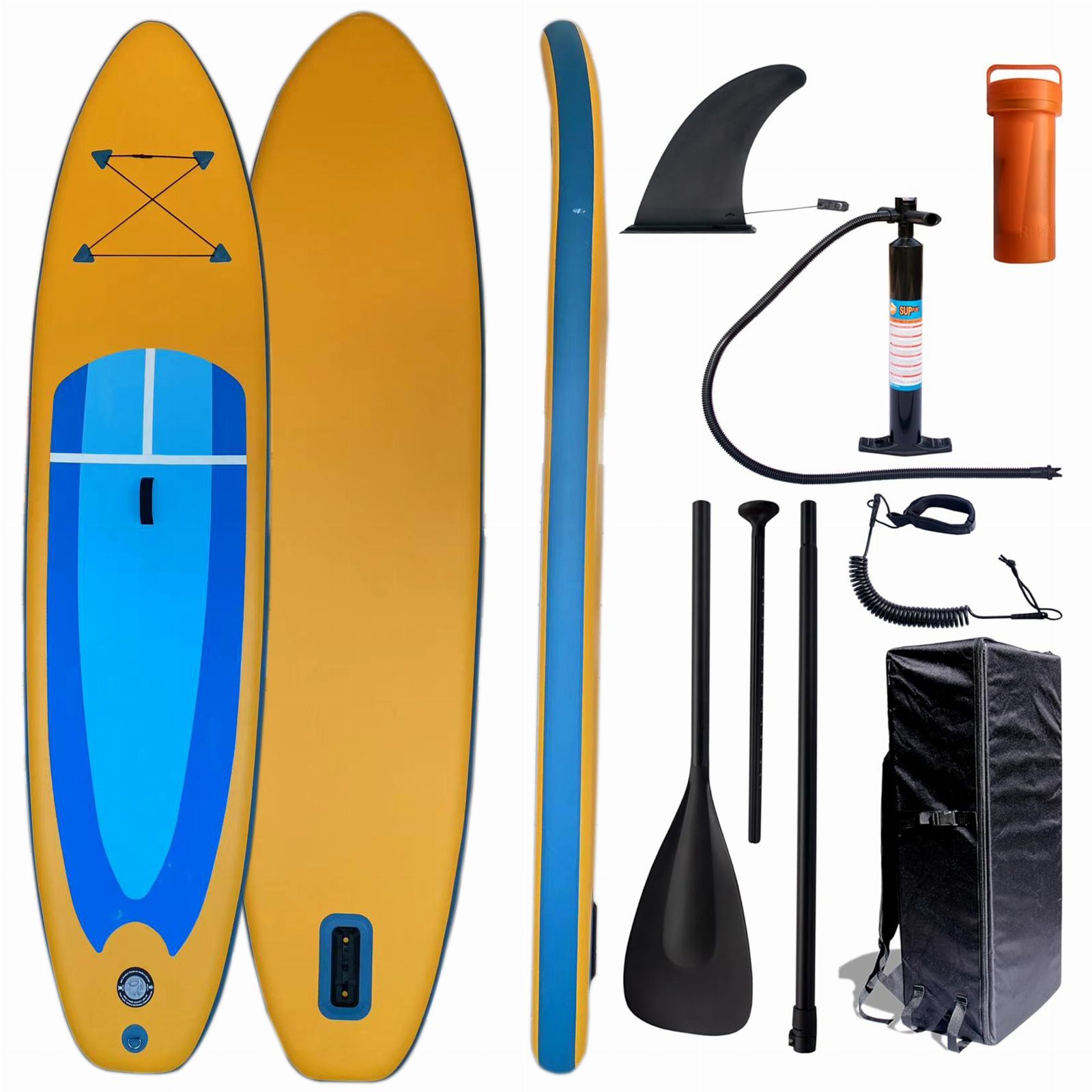 DESKA SUP 320 CM DMUCHANA DO PŁYWANIA WYTRZYMAŁA POMPOWANA ZESTAW + WIOSŁO