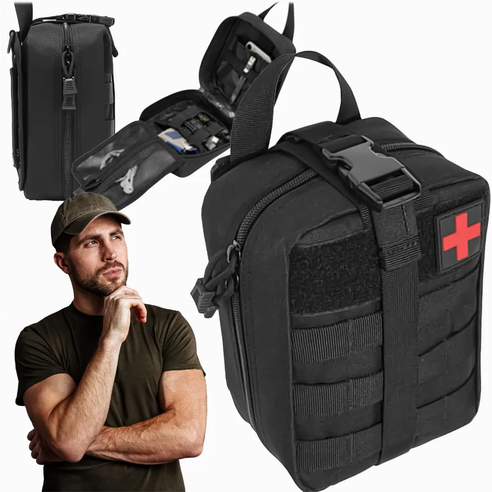 Apteczka Pierwszej Pomocy Wojskowa Turystyczna Survivalowa Wyposażenie