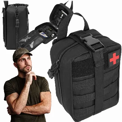 Apteczka Pierwszej Pomocy Wojskowa Turystyczna Survivalowa Wyposażenie