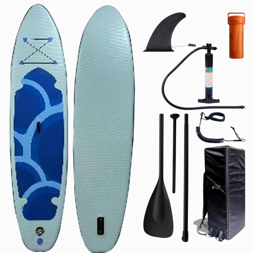 DESKA SUP 320 CM DMUCHANA DO PŁYWANIA WYTRZYMAŁA POMPOWANA ZESTAW + WIOSŁO