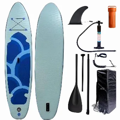 DESKA SUP 320 CM DMUCHANA DO PŁYWANIA WYTRZYMAŁA POMPOWANA ZESTAW + WIOSŁO