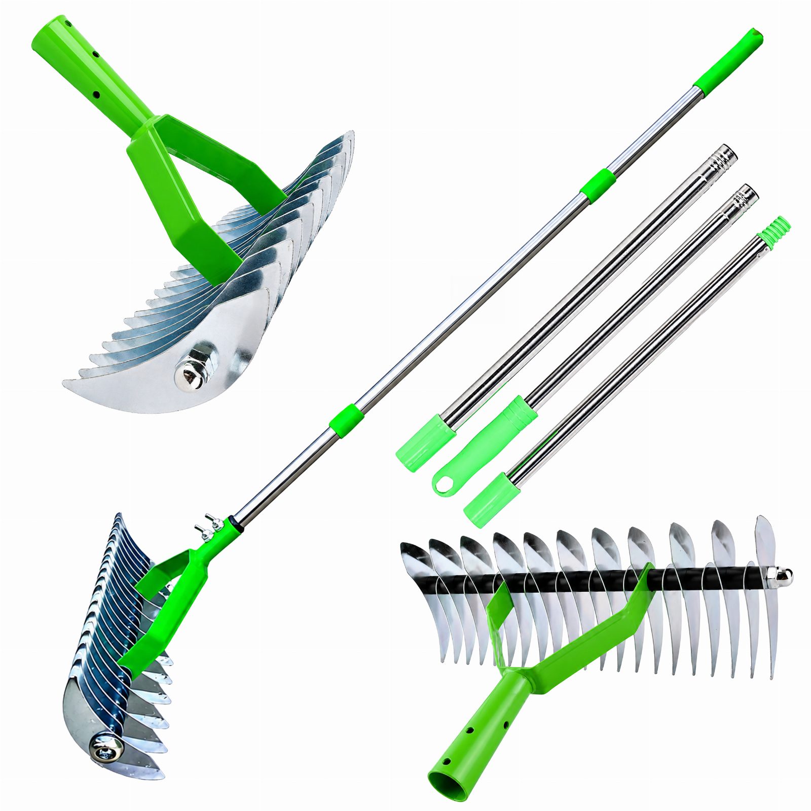 Aerator Wertykulator Ręczny Grabie Wahadłowe do Trawy Ziemi Stalowe 130cm