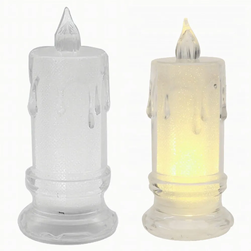 Świeczka Elektryczna Wkład do Zniczy 11 cm Świeca Led na Baterie Brokatowa