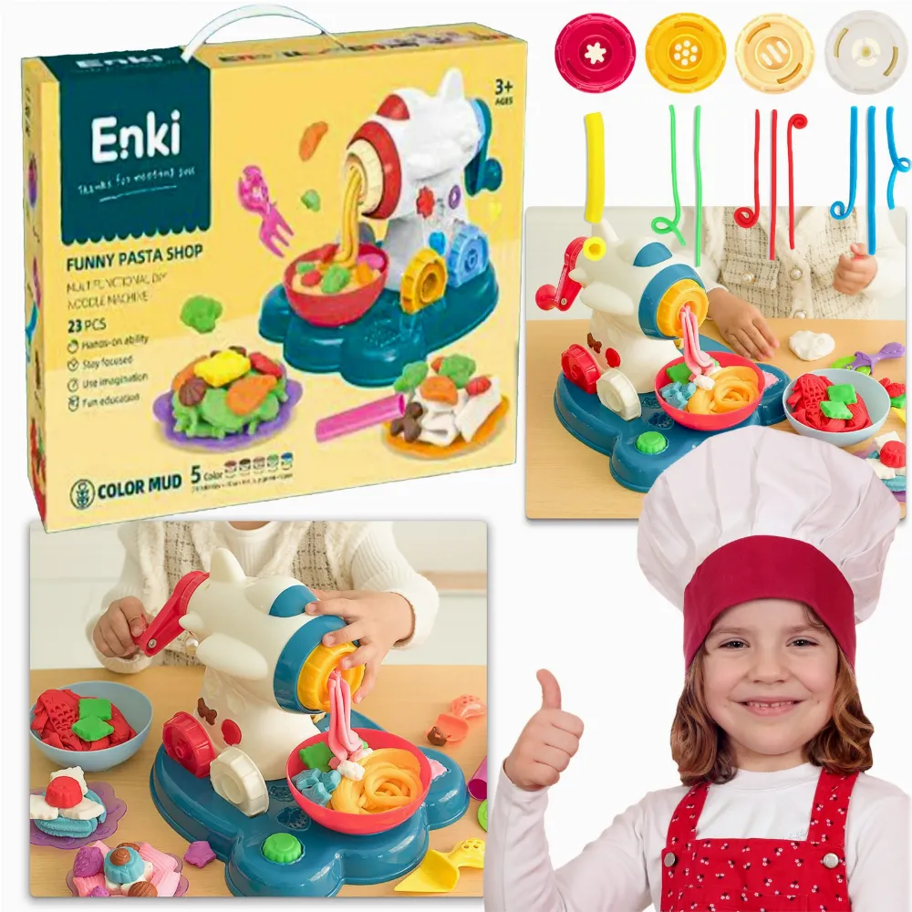 ZABAWKA PRODUKCJA MAKARONÓW MULTIFUNKCYJNA EDUKACYJNA DLA DZIECI  ZESTAW 