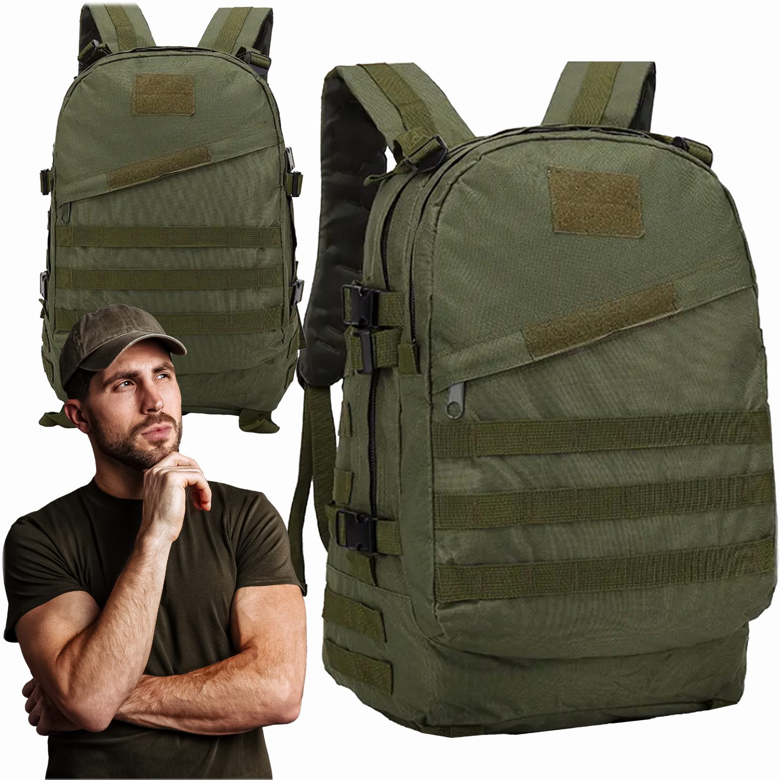 PLECAK TAKTYCZNY WOJSKOWY TURYSTYCZNY MILITARNY SURVIVAL DUŻY 45L 