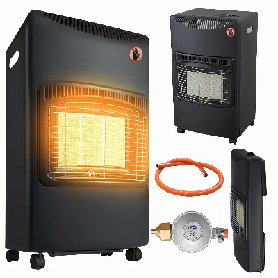 Piecyk Gazowy Grzejnik Farelka na Gaz Propan Butan LPG 4,2 Kw Reduktor 60m
