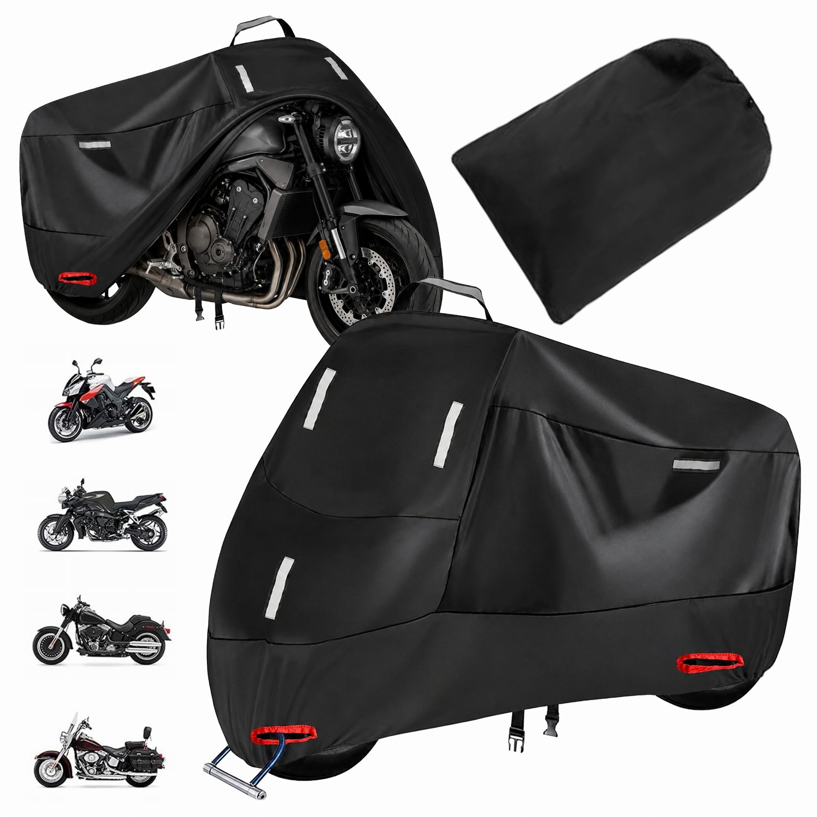 Pokrowiec XXXL na Skuter Motocykl Motor Wodoodporny Uniwersalny 265x105x125