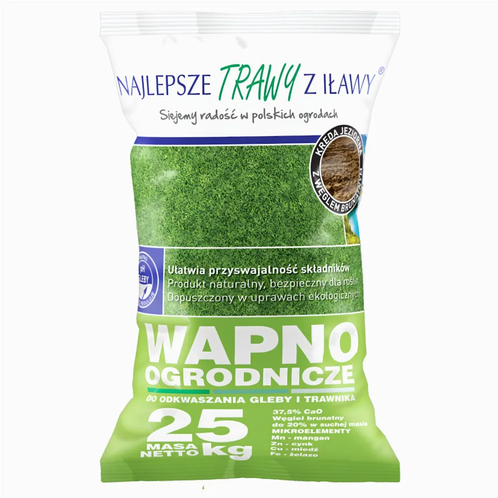 Premium wapno do odkwaszania gleby i trawnika nawóz ekologiczny worek 25kg 