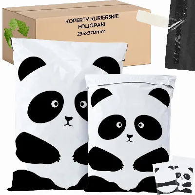 FOLIOPAKI KURIERSKIE MOCNE KOPERTY FOLIOWE 255x370 PANDA 50szt