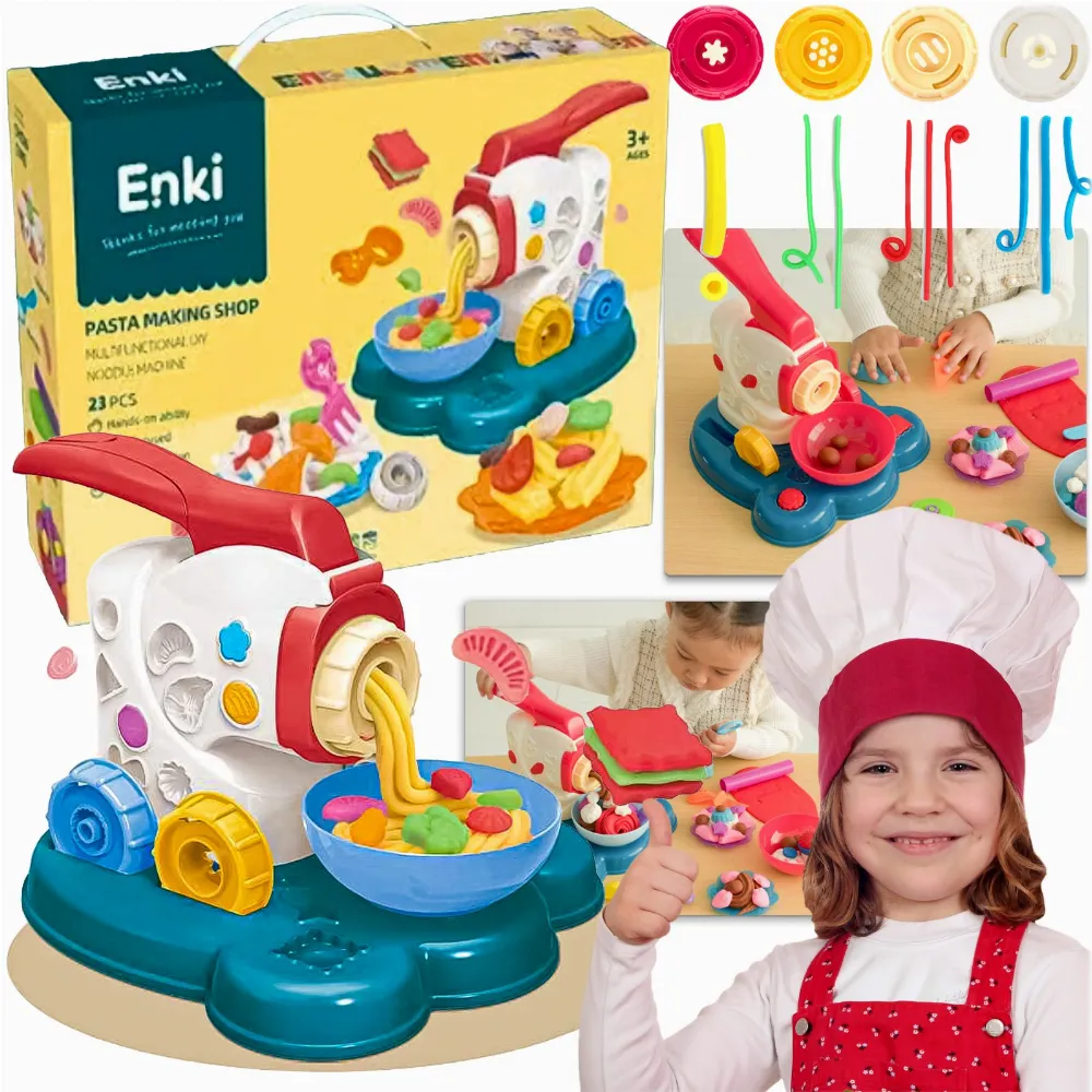 ZABAWKA PRODUKCJA MAKARONÓW MULTIFUNKCYJNA EDUKACYJNA DLA DZIECI  ZESTAW